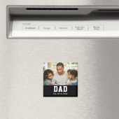 Vintage Dad Established Gift Photo Magneet (Insitu (Vaatwasser))