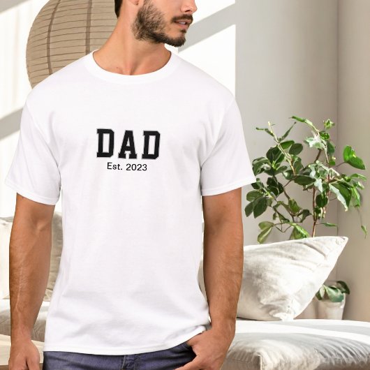 Vintage Dad Established Gift T-shirt