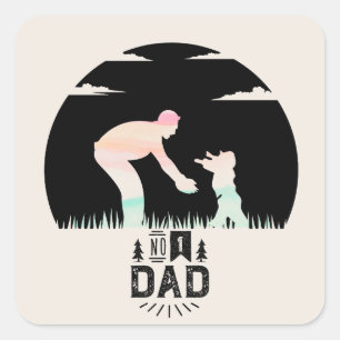 Vintage Dad Sticker papa grap grap aan het laden