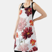 Vintage Dahlias botanisch apron Schort (Insitu)