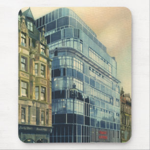 Vintage Daily Express Building aan Fleet Street Muismat