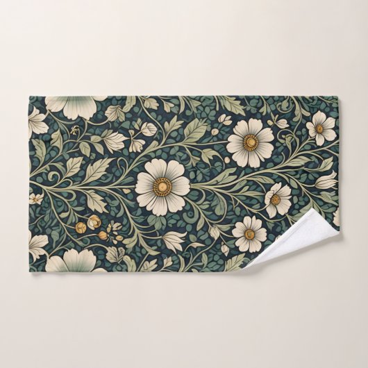 Vintage Daisy Garden Pattern (Serviette à main)