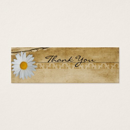Vintage Daisy Merci note (Devant)