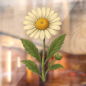 Vintage Daisy Raamsticker (Vel 2)