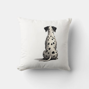 Vintage Dalmatian-hond van achteren Illustratie Mi Kussen