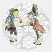 Vintage Damask Alice In Wonderland STICKER (Devant)