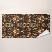 Vintage damask continu motif (Serviette de bain)