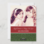 Vintage Damask Double Face Carte photo (Dos)