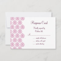 Vintage Damask RSVP (rose)