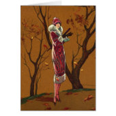 Vintage - Dame d'automne, (Devant)