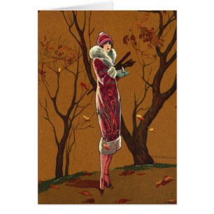 Vintage - Dame d'automne,