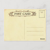 Vintage Dame in Groen Briefkaart (Achterkant)