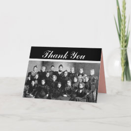 Vintage Dames en heren, dank aan uw collega's Bedankkaart