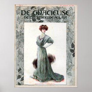 Vintage Dames Mode, Poster 1907