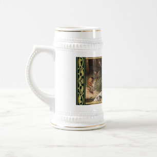 Vintage Damwild Deer Peinture Mug