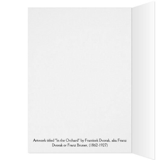 Vintage - Dans le verger, (Intérieur (Gauche))