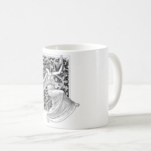 Vintage Danseuse Café Mug (Devant droit)