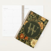 Vintage Dark William Morris Floral Monogramme (Devant avec enveloppe)