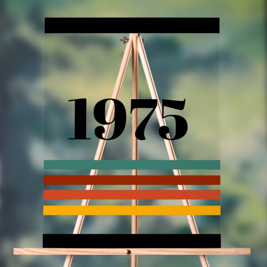 vintage de bande rétro 1975 (Neutre)