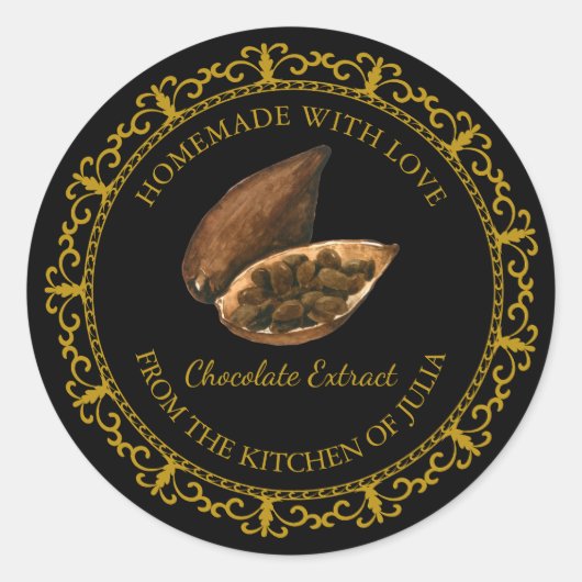 Vintage de chocolat maison Extrait Étiquette l Noi (Devant)