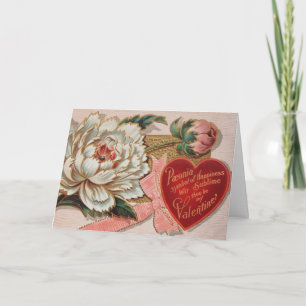 Vintage de douanewenskaart van Valentijn Feestdagen Kaart