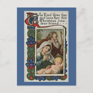 vintage De Heer zegene de Briefkaart