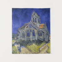 Vintage De kerk in Auvers-sur-Oise door Van Gogh