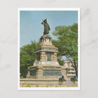 Vintage de laatste keizer van de Aztec Briefkaart