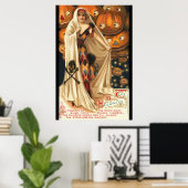 Vintage de Magic Halloween Poster (Thuiskantoor)
