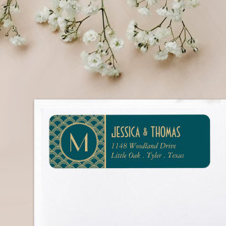 Vintage Deco Gatsby Wedding Collectie 1920 Etiket