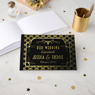 Vintage Deco Gatsby Wedding Collectie 1920 Gastenboek