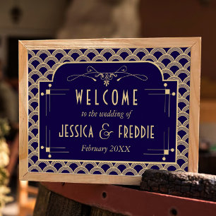 Vintage Deco Gatsby Wedding Collectie 1920 Poster