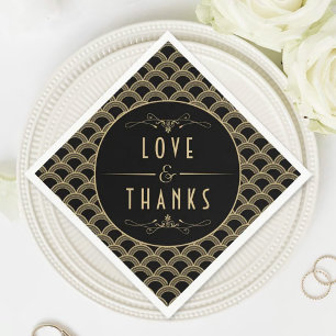 Vintage Deco Gatsby Wedding Collectie 1920 Servet
