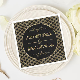 Vintage Deco Gatsby Wedding Collectie 1920 Servetten