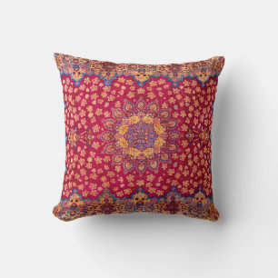 Vintage decoratieve Perzische bloemenkleed Kussen