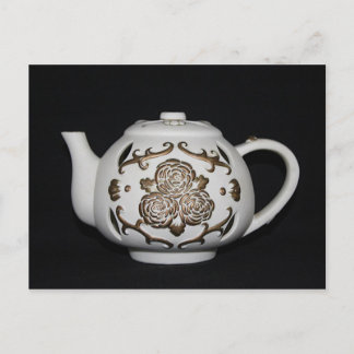 Vintage Decoratieve Theepot Briefkaart