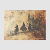 Vintage Decoupage Halloween Witches Tissuepapier (Voorkant)