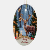 Vintage Deer Holiday Ornament (Rechts)