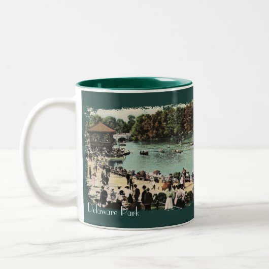 Vintage Delaware Park Café Mug (Gauche)