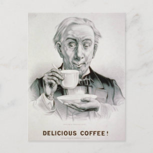 Vintage Delicious Coffee Briefkaart