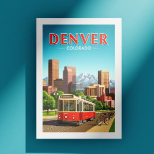 Vintage Denver Colorado Briefkaart