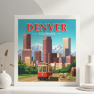 Vintage Denver Colorado Tegeltje