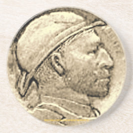 "Vintage-DEPRESSIE-HOBO NICKLE Onderzetter" Zandsteen Onderzetter