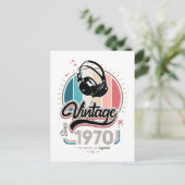 Vintage depuis 1970 écouteurs Invitation (Debout devant)