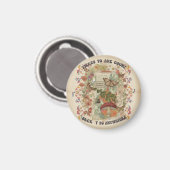 vintage design magnet magneet (Voorkant / Achterkant)