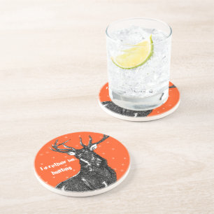 Vintage Dessous de verre Buck Je préfère chasser