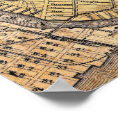 Vintage Detailed Brooklyn Map Poster (Hoek)