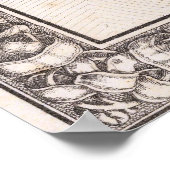 Vintage Detailed New York Map Poster 1865 (Coin)