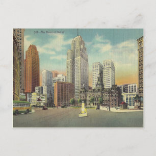 Vintage Detroit Michigan Briefkaart