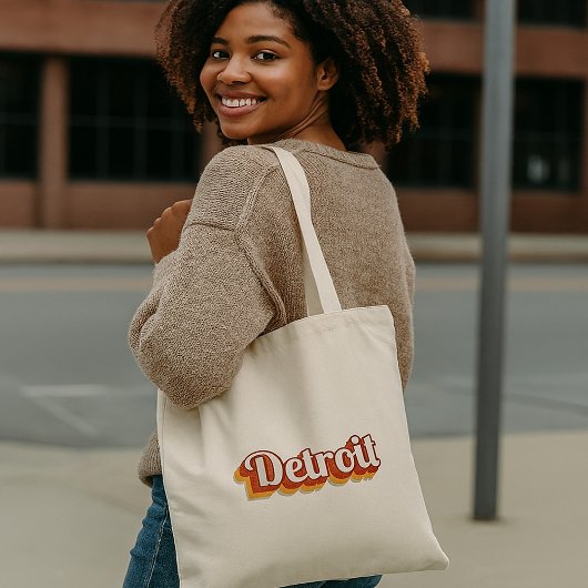 Vintage Detroit Tote Bag